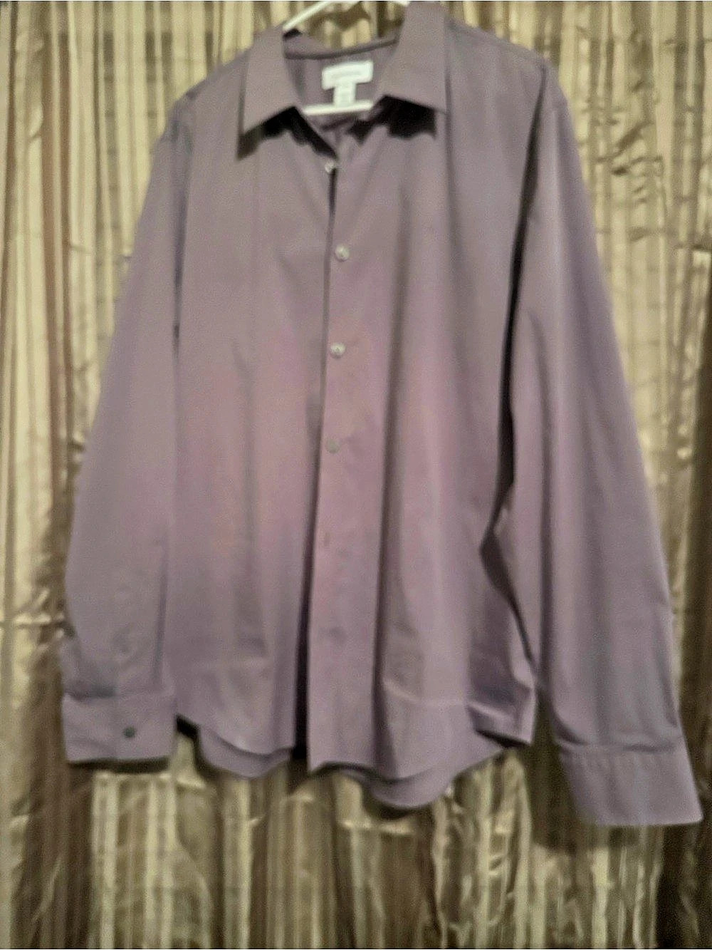 Calvin Klein Long Sleeve Purple Button Down Shirt
